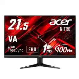 Acer Nitro Gaming Monitor, 21.5 Inch Va, Matte Full HD, 100Hz, 1ms (VRB) HDMI, Mini D-Sub15, VESA Mount, Built-in Speaker, Headphone Terminal, AMD FreeSync QG221QHbmiix PC/PS4/Switch