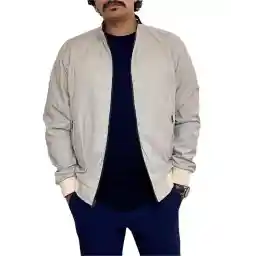 کاپشن مردانه بهاره دو رو سرمه ای استخوانی دیورسو Diverso کد 4505