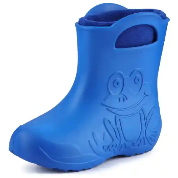 Ladeheid Eva Kinder Jungen Mädchen Gummistiefel Regenschuhe gefüttert LA-CA-03 (Blau/Marineblau, 24/25 EU)