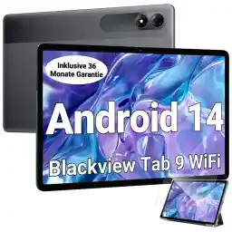 Blackview Tab9WiFi Android 14 Tablet FHD+ 11 Zoll großes display, 18GB+256GB(2TB) Octa-Core T606 Widevine L1 Gaming Tablet 13MP+5MP,8200mAh,AI-Kamera