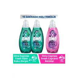 Omo Express Fresh Kötü Koku Karşıtı Beyaz Ve Renkliler 1480ml X2 Capcanlı Renkli Ve Siyahlar X1