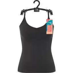 sloggi ZERO Feel 2.0 Spaghetti Top Dames Onderhemd - Zwart - Maat M