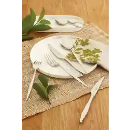 Emsan Moonlight 12 Person 84 Piece Fork Spoon Knife Set