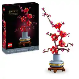 LEGO Icons Plum Blossom, Easy Care Flower Decoration from the Botany Collection, Creative Building Set for Adults, Relaxing Activity for Flower Lovers, Toy Plant to Collect, 10369