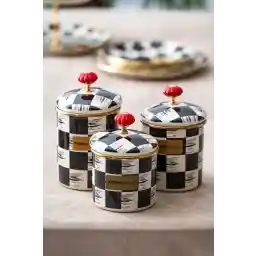 ACAR Qualita King Enamel - 3 Piece Jar Set