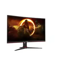 AOC Gaming CQ27G2SE 27-inch QHD Curved Monitor, FreeSync Premium (2560 x 1440, 165 Hz, HDMI 1.4, DisplayPort 1.2) Black/Red