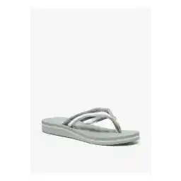 Aqua Textured Slip-On Flip Flops