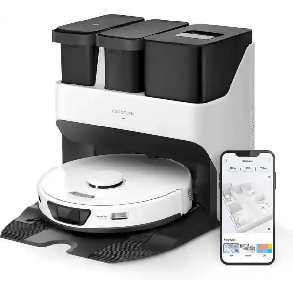 roborock S7 Max Ultra Robot Vacuum Cleaner with Self-Draining / Self-Washing / Self-Drying / Self-Filling / Self-Cleaning Station (5500 Pa, Active Obstacle Avoidance, App/Voice Control)