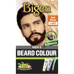 Bigen Men's No Ammonia Beard Color - Dark Brown B103