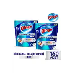 Bingo Akıllı Kapsül Pro Bulaşık Makinesi Deterjanı Tableti 160 Adet