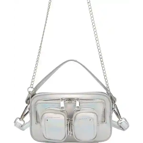 Nunoo Kleine Crossbodytas / Schoudertas Dames - Helena Recycled Cool - Zilver