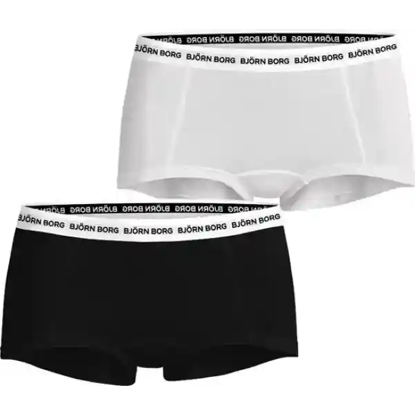Björn Borg Core Logo - Minishorts - Boxershorts - Dames - 2 stuks - Dames - XL - Zwart/Wit