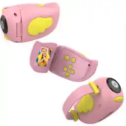 كاميرا فيديو رقمية للأطفال بدقة 15 م بخاصية التركيز التلقائي وتسجيل الفيديو بفلاتر داخلية وبطارية 400 ملي أمبير / ساعة قابلة للشحن من جينريك