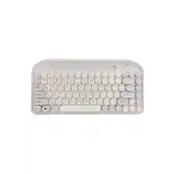Dual Tec Wirless Bluetooth Keyboard 32.6 x 16 x 3.3 cm ( White Color)