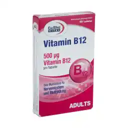 قرص ویتامین B12 یوروویتال بسته 60 عددی