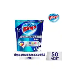 Bingo Akıllı Kapsül Pro Bulaşık Makinesi Deterjanı Tableti 50'li