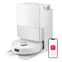 roborock QrevoMaster Robot Vacuum Cleaner with Mop Function and Lifting Mop, Suction Power of 10,000 Pa, Intelligent Voice Assistants, Hello Rocky (White)