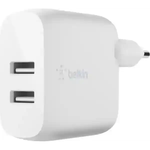 Belkin Boost Charge Universele 2-poorts snellader voor thuis - 24W - Wit