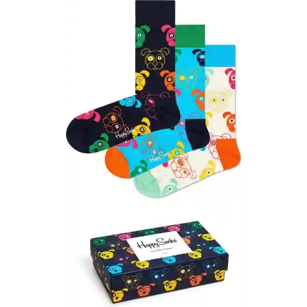 Happy Socks 3P Mixed Dog Socks Giftbox - Maat 36-40