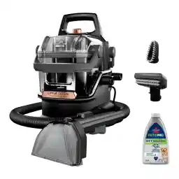 BISSELL Little Green HydroSteam Multi-Purpose Portable Carpet and Upholstery Cleaner, Car and Auto Detailer, 3618