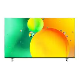 إل جي NanoCell تلفاز سلسلة 65 بوصة NANO77، جديد 2022، تصميم شاشة سينمائية 4K Active HDR webOS 22 مع ThinQ AI -65NANO776QA