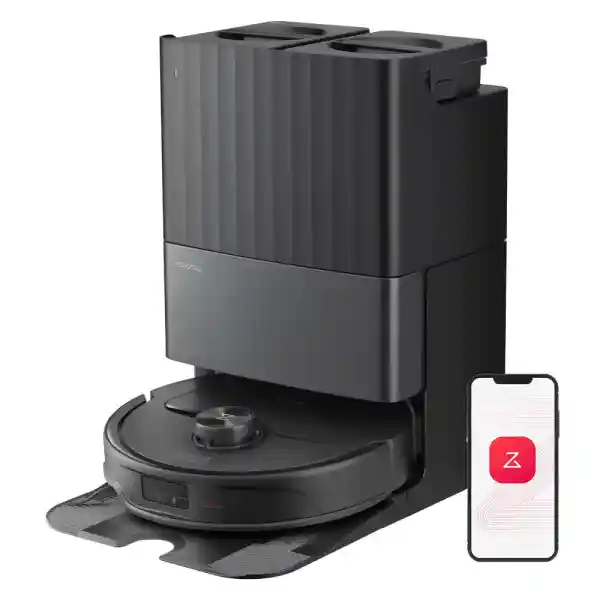 roborock Qrevo S5V Robot Vacuum Cleaner with Mop Function and Lifting Mop, 12,000 Pa Suction Power, Zero-Tangle System, Hot Air Drying, Intelligent Obstacle Avoidance, Multifunctional Docking Station