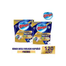 Bingo Akıllı Kapsül Pro Max Bulaşık Makinesi Deterjanı Tableti 120 Adet