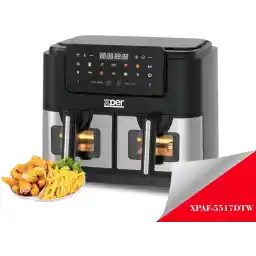 Xper Air Fryer 2 Drawers, Viewing Window, 2600W, 10L, XPAF-5517DTW