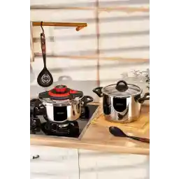 Emsan Vera Pressure Cooker Set 4+6 liters Red