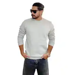 سویشرت مردانه دورس جلو بسته طوسی دیورسو Diverso کد 4507