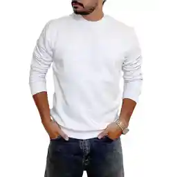 سویشرت مردانه دورس جلو بسته سفید دیورسو Diverso کد 4509