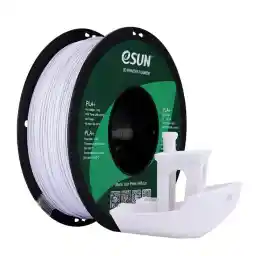 eSUN PLA+ Filament 1.75mm, 3D Printer Filament PLA Plus, Maatnauwkeurigheid +/- 0.03mm, 1kg Spoel (2.2 LBS) 3D Print Filament voor 3D Printers, Koud Wit