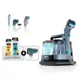 Shark StainStriker Portable Carpet Upholstery & Area Rug Cleaner, Bonus XL Tool & Full-Size Cleaning Solution, Stain & Odor Remover, Perfect for Car Interiors, 4 Cleaning Tools, Nordic Blue, PX202BRN