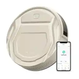 Robotstofzuiger,Lefant M210P 2200 Pa Zuigkracht, Connect Robotstofzuiger met WiFi/Bluetooth/Alexa/App, 6 Reinigingsmodi, Auto-Opladen, 120min Autonomie, Ideaal voor Harde Vloeren en Huisdierenhaar