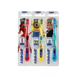 مسواک کودک بالای 4 سال قابدار نرم آل وایت