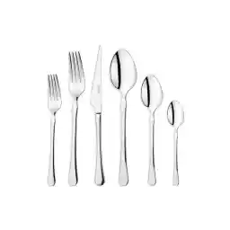 Schafer Hamburg 72 Piece Fork Spoon Knife Set-Silver
