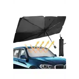 Universal Tüm Araçlar Için Araba Ön Cam Güneşlik Katlanabilir Şemsiye Güneşlik Oto Ön Cam Güneşliği Gölgelik