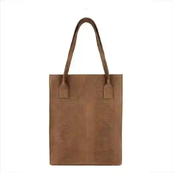 DSTRCT Medium Schoudertas / Crossbodytas Dames - Leer - Portland Road - Crocoprint - Roest Bruin