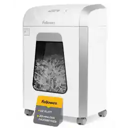 Fellowes Aktenvernichter Powershred FS-12C - Partikelschnitt (P-4) - hohe 12 Blatt Schneidleistung - 19 Liter herausziehbarer Papierkorb - für Büro und Home Offic