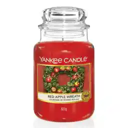 Yankee Candle Red Apple Wreath Large Jar Candle Burn Time Up To 150 Hours