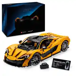 LEGO Technic McLaren P1 Super Sports Car Set for Adults, Gift for Car Fans, Scale Collectible with V8 Piston Engine and 7-Speed Transmission, Model Car, Toy Car Set 42172