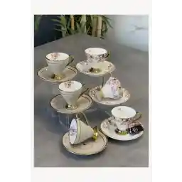 ACAR Lüx Porselen Royalty 6 Lı Fincan Takımı v2
