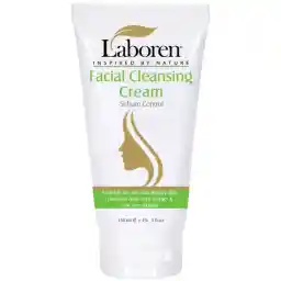 کرم پاک کننده آرایش لابورن، سازگار با پوستهای چرب و جوشدار، با خاصیت کنترل چربی پوست، پاک کننده آلودگی، پیشگیری از رشد باکتریها و جوش ، دارای عصاره آلوئهورا و درخت چای، مناسب برای بانوان و آقایان، حجم 150 میلیلیتر، مدل sebum control