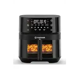 Nutricook Air Fryer 3 Vision, 1700 Watts, Clear Window & Internal Light, 6 Presets, 5.7L, Black