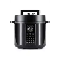 Nutricook Smart Pot 2, 1200 Watts Electric Pressure Cooker, Rice Cooker, Steamer, Yogurt Maker, 8L, Black