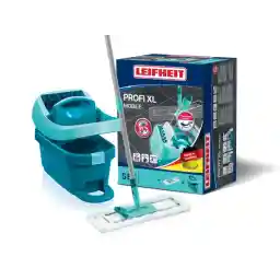 Leifheit Set Wischtuchpresse Profi XL mit Rollen und Bodenwischer
