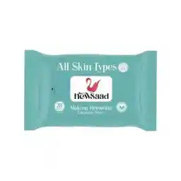 دستمال مرطوب پاک کننده آرایش نیوساد مناسب انواع پوست بسته 28 عددی