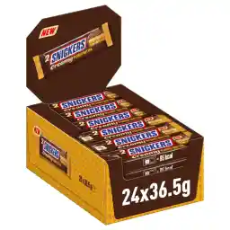 Snickers Creamy Peanut Butter Chocolate Bar, 24 x 36.5 g