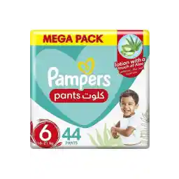 Pampers Pants Diapers With Aloe Vera Lotion, Size 6, Extra Large, 16 Kg, Mega Pack, 44 Ct