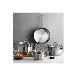 Schafer Vals 7 Piece Steel Cookware Set Inox